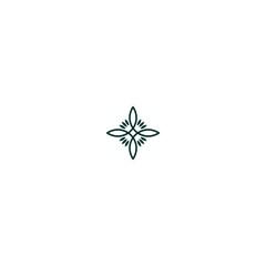 logo line flower abstract