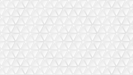 Abstract background of white triangle tiles with gray gaps between them
