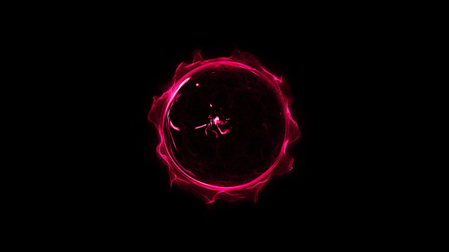 circular shinning glowing light ring sparkle powerful effect dust explosion. Scatter bright neon on black background. Star frame galaxy and space digital concept.