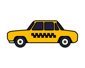 Fototapeta na wymiar taxi car public service