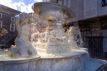 Amenano fountain in Catania