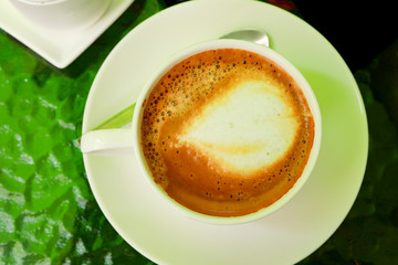 Coffee cup on the table