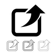 Share icon graphic deign
