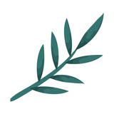 branch with leafs icon