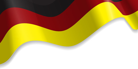national flag of the Germany waving Vector.