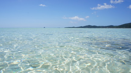 Resort white sand beach