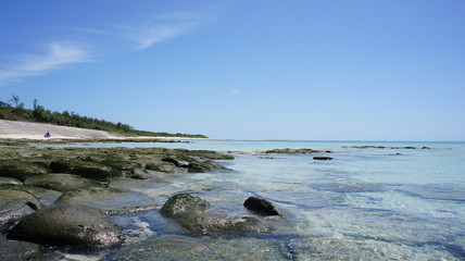 Resort white sand beach