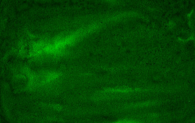 Dark green watercolor frame with torn strokes and stripes. Abstract background for design, layouts and patterns. With copy space for text.