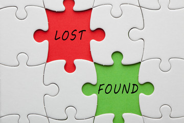 Fototapeta premium Lost Found Concept