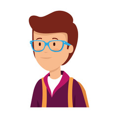 young and casual man character