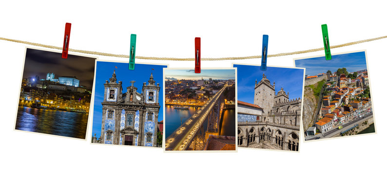 Porto in Portugal images (my photos) on clothespins