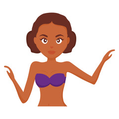 beautiful woman with swimsuit