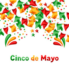 Fototapeta premium Mexican Cinco de Mayo greeting card.