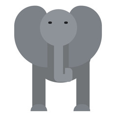 elephant flat illustration