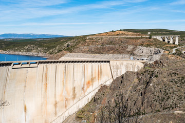 The Atazar reservoir and  dam