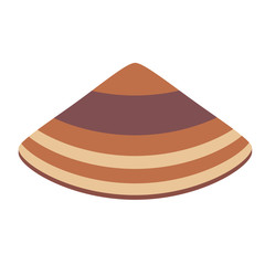 tree fungus flat illustration