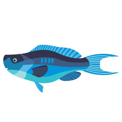 ocean fish flat illustration