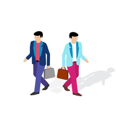 Isometric people business