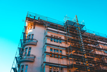 typical building site in a german city