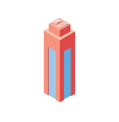 Style flat isometric