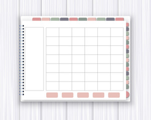 Digital planner template