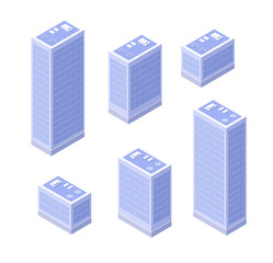 Isometric house urban