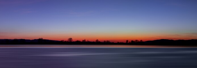 sunrise sky over the water