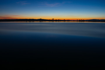 sunrise sky over the water
