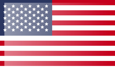 American flag with good colors. USA flag. United States. Independence day.