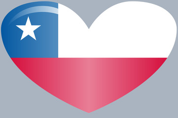 Chile Flag. Official colors and proportion correctly. National Chile flag.