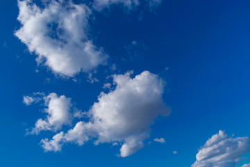 The vast blue sky and clouds sky