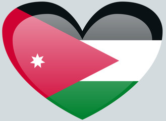 Jordan flag, official colors and proportion correctly. National Jordan flag.