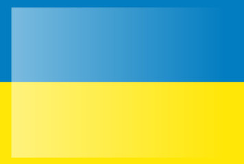 Ukraine flag, official colors and proportion correctly. National Ukraine flag. Flat