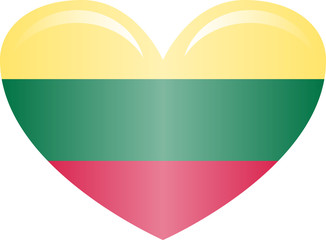 Lithuania flag, official colors and proportion correctly. National Lithuania flag. Flat