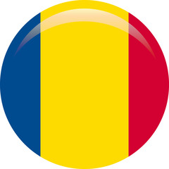 Fototapeta premium Romania flag, official colors and proportion correctly. National Romania flag.