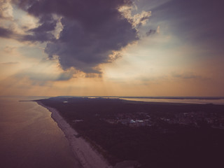 Beautiful sea coast day natural background