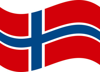 Norway flag, official colors and proportion correctly. National Norway flag.