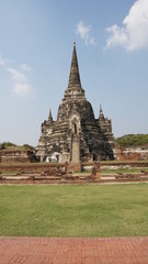 Fototapeta na wymiar temple in ayutthaya thailand