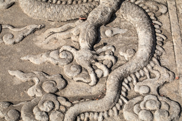 Chinese stone dragon claw