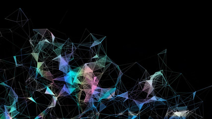 Abstract Colorful triangle or low polygonal illustration