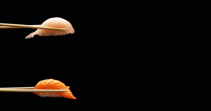 Footage fresh sushi food background