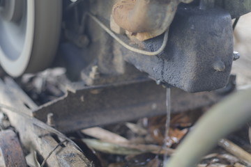 Machine leaking water while working
