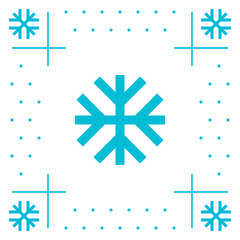 Snowflake Icon Background
