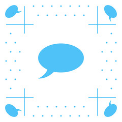 Speech Bubble Icon Background