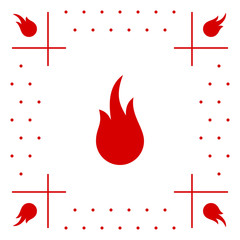 Fire Icon Background