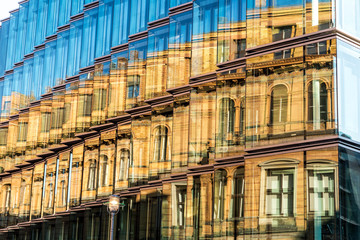 Modern glass office building in Berlin