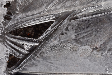 Fototapeta premium Natures winter ice art