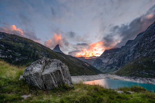 Burning Mountain Sky