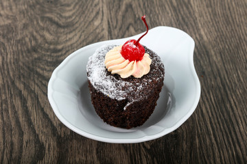 Cupcake with cherry