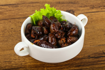 Chicken hearts